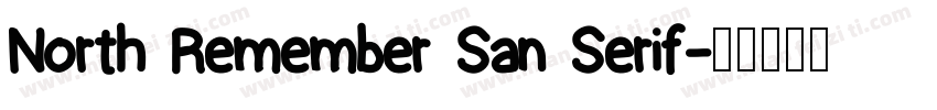 North Remember San Serif字体转换